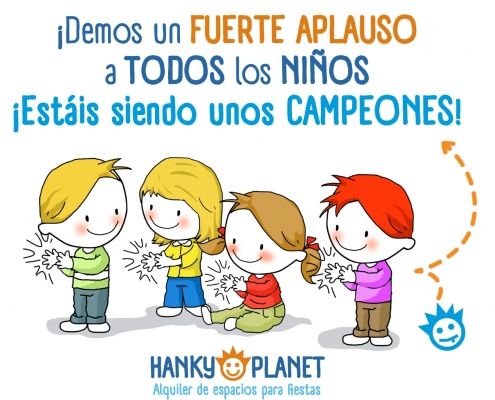 aplauso niños